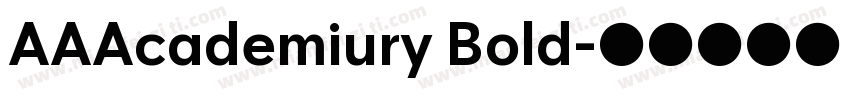AAAcademiury Bold字体转换